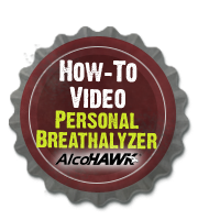 See an instructional how-to video for using personal breathalyzers from AlcoHawk