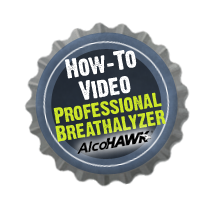 Watch an instructional how-to video on using a professional breathalyzer from AlcoHawk